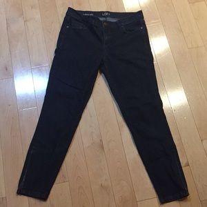 LOFT dark skinny jeans size 8 (fits true 10)